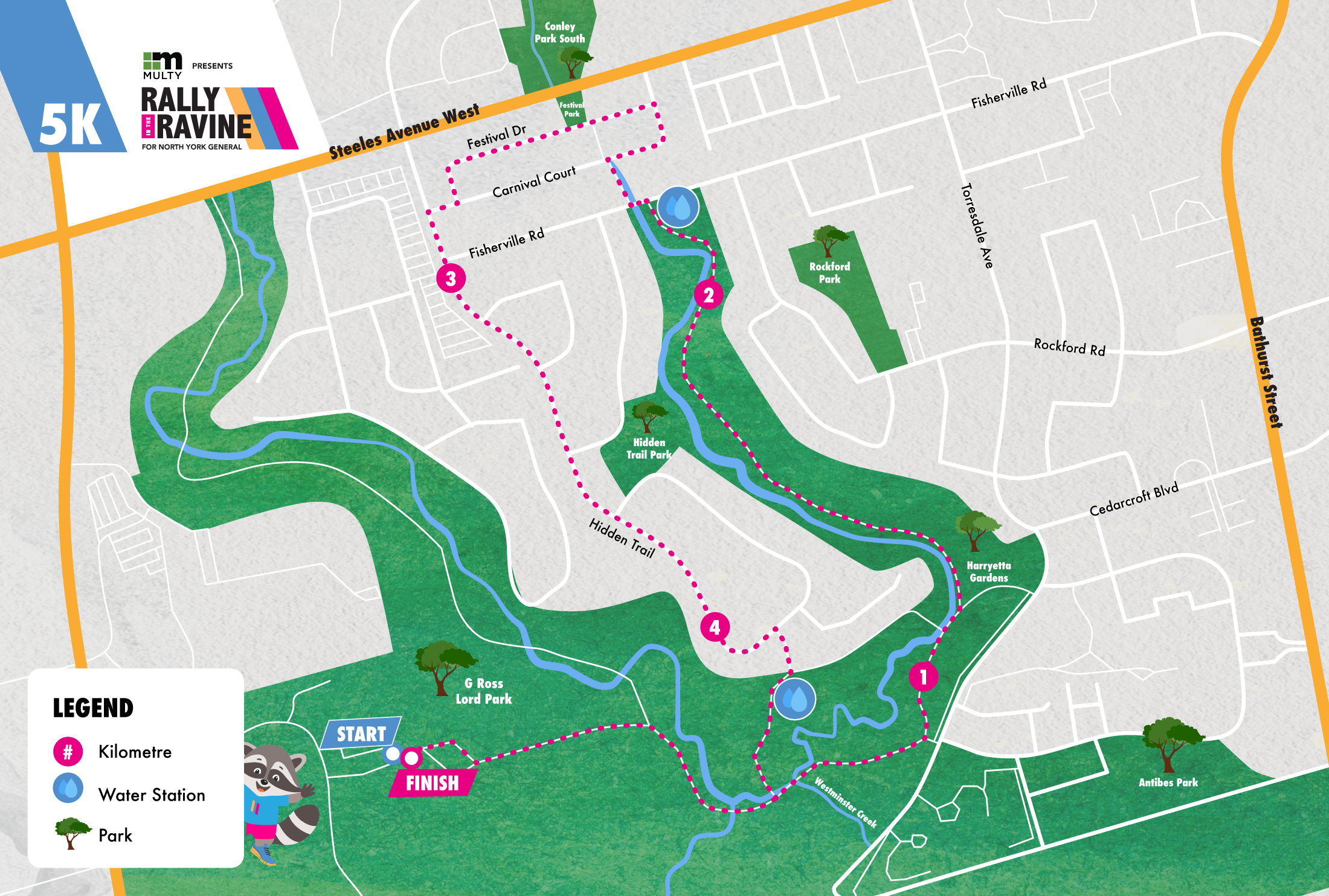 Rally in the Ravine 2026 - 5K Route