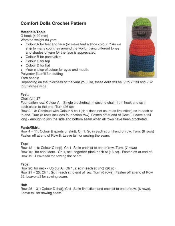 Comfort Doll Crochet Pattern