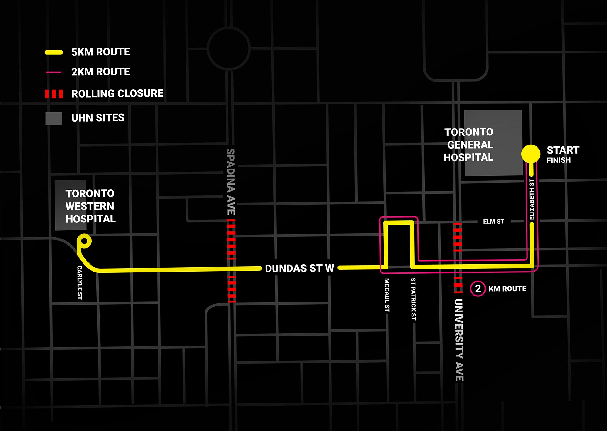 We Walk UHNITED 2-26 Route Map