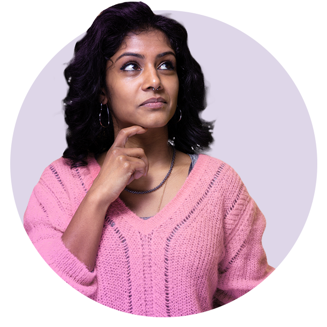 An indigenous woman looking interested in the topic of IBD