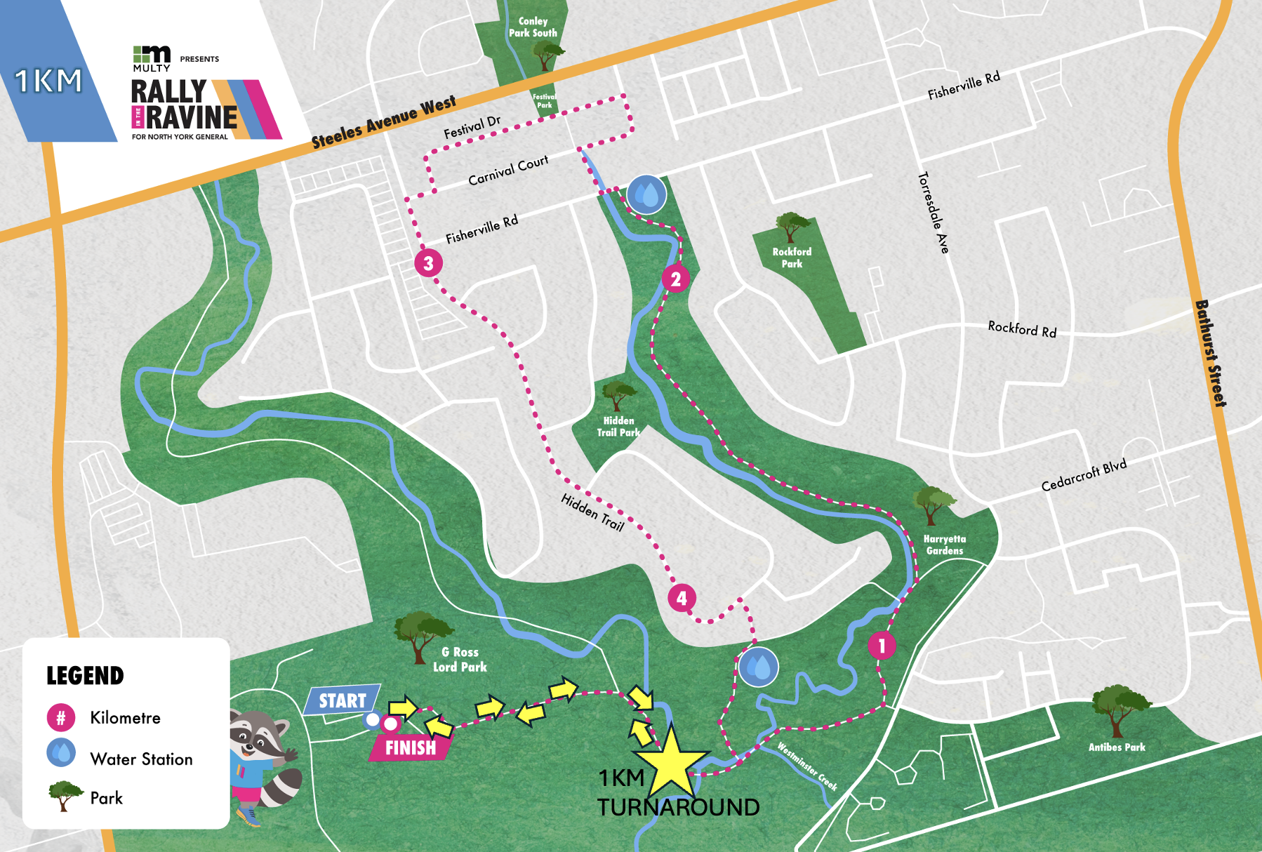 Rally in the Ravine 2026 - 1K Route