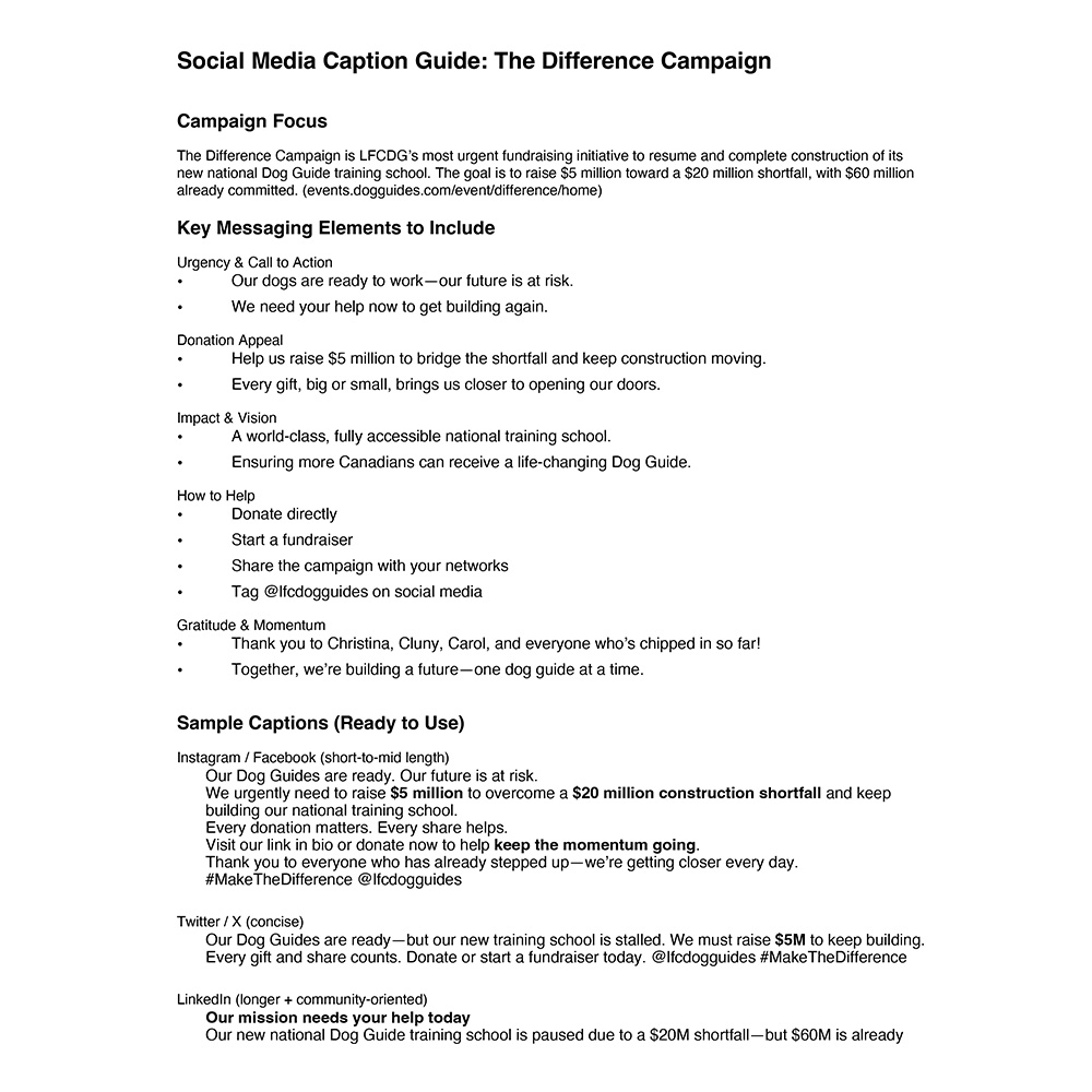 Social Media Caption Guide